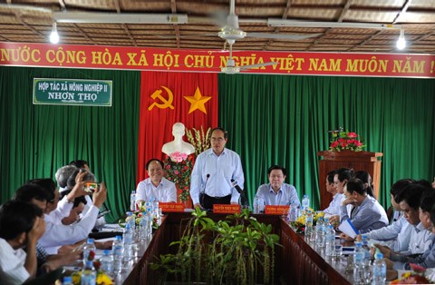 Fatherland Front President pays working visits to Binh Dinh and Khanh Hoa - ảnh 1